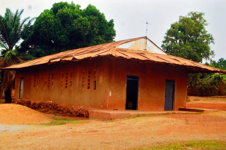 The first church of St. Peter's, Kanyanya